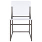 Adino - Acrylic Dining Side Chair (Set of 2) - Black Nickel