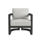 Malibu - Club Chair - Black / White