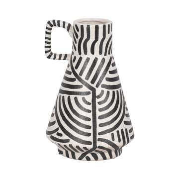 Notah Small Ceramic Vase - Black