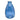 Glass 15" Balloon Vase - Blue