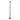 Metal 36" Abacus Floor Pillar Candleholder - Black
