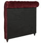 Devon - Upholstered Queen Headboard - Wine Red