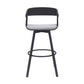 Athena - Swivel Black Metal Stool