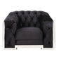 Pyroden - Chair - Black Velvet & Chrome Finish