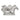 16" Horse Heads Sculpture Rough Texture - White
