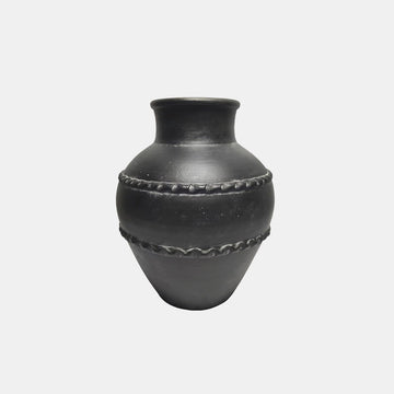 14" Traditional Terracotta Vase - Black