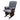 Adeliza - Glider Chair & Ottoman - Gray Microfiber & Cherry