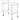 Shadix - 2-Tier Rectangular Glass Shelf Metal Bar Cart - Chrome