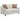 Christine - Upholstered Sloped Arm Loveseat - Beige