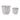 6" / 8" Fluted Planters (Set of 2) - Ivory