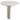 Astoria - Round Genuine Marble Side End Table - White
