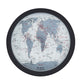 Boli - End Table - Black & Map Glass