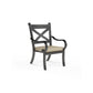 Monterey - Dining Chair, With Self Welt - Linen Stone / Black