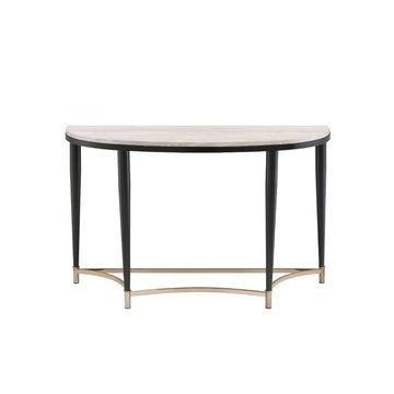 Ayser - Accent Table - White Washed & Black