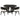 Leandro - 5 Piece Round Dining Table Set - Burnished Black