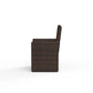 Montecito - Dining Chair, With Self Welt - Canvas Flax / Dark Brown