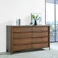 Maderia - 8-Drawer Dresser Cabinet - Walnut