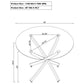 Beckham - Round Glass Top Dining Table