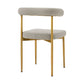 Shannon - Dining Chair (Set of 2) - Gold Brushed / Taupe