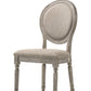 Faustine - Side Chair (Set of 2) - Tan Fabric & Salvaged Light Oak Finish