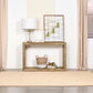 Benton - Rectangular Solid Wood Sofa Console Table - Natural