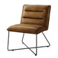 Balrog - Accent Chair - Saddle Brown Top Grain Leather