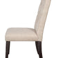 Gerardo - Side Chair (Set of 2) - Beige Linen & Weathered Espresso