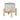 Ceramic Tribal Planter With Wood Stand 6" - Beige