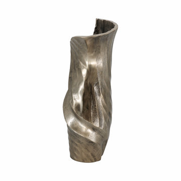 Wasilla Small Metal Vase - Silver