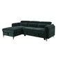 Zadok - Sectional Sofa With Sleeper & Storage - Green