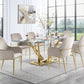 Barnard - Side Chair (Set of 2) - Gray Velvet & Mirrored Gold Finish