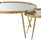 Kaelyn - 2 Piece Round Mirror Top Nesting Coffee Table