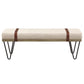 Austin - Fabric Upholstered Accent Bench - Beige