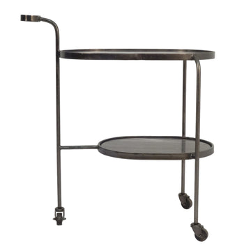 Francois Marble Bar Cart 33" - Gray