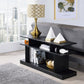 Sollix - Accent Table - Black Finish