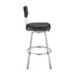 Benjamin - Swivel Stool - Brushed Steel Legs