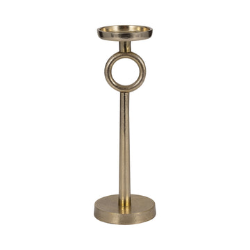 17" Metal Candle Holder - Gold