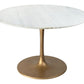 Ithaca - Dining Table - White / Gold