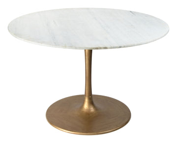Ithaca - Dining Table - White / Gold