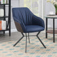 Mayer - Upholstered Dining Arm Chair (Set of 2) - Blue