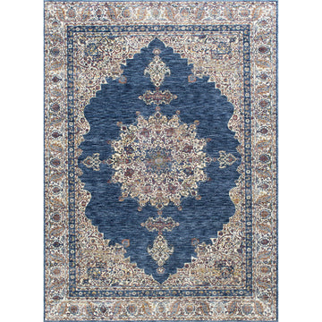 Payas - 5' x 7' Area Rug - Blue / Beige