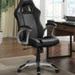 Roger - Upholstered Adjustable Home Office Desk Chair - Black