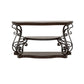 Laney - Scrollwork Entryway Sofa Console Table - Deep Merlot