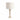 27X14" Stacked Marble Lamp With 2 Pulls - White/Gold