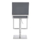 Victory - Contemporary Swivel Barstool - Brushed / Gray