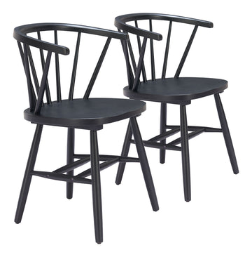 Stenger - Dining Chair (Set of 2) - Black