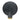 14" Canidy Marble Statuary - Black