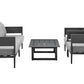 Menorca - Aluminum Outdoor Coffee Table - Dark Gray