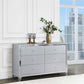 Larue - 6-Drawer Dresser - Silver