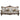 Ragnar - Sofa With 7 Pillows - Light Brown Linen & Cherry